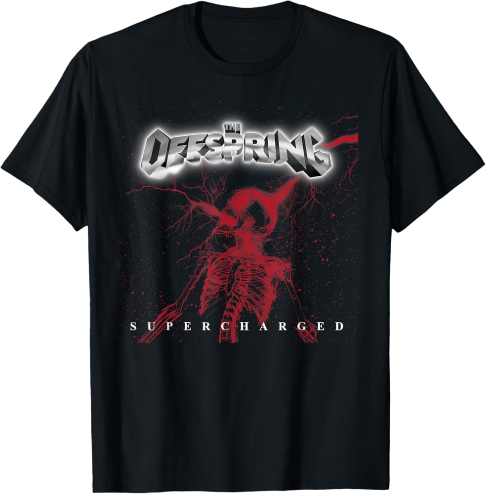 Amazon.com: The Offspring Supercharged (Red) T-Shirt : Clothing